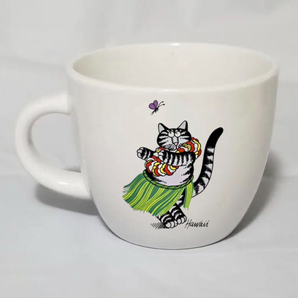 Hula Kitty Stoneware Mug 16oz Project 62